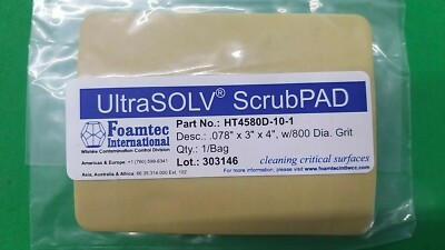 FOAMTEC HT4580D-10-1 0.78'' x 3'' x 4'', w/800 Dia. Grit  NEW