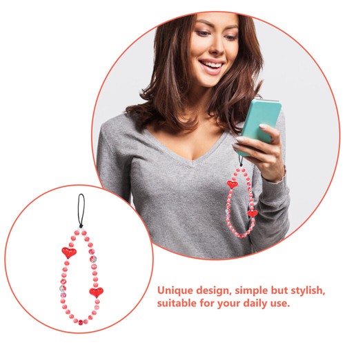 Phone Bracelet Chain Beads Phone Strap Acrylic Bead Wristband - Zdjęcie 11 z 12