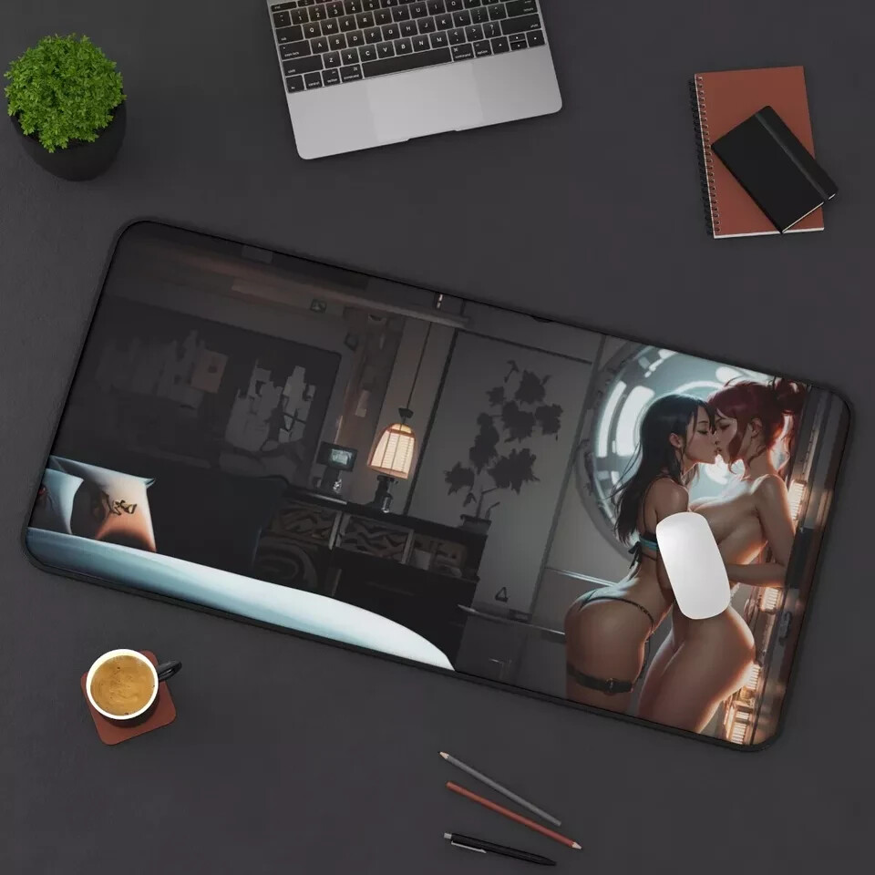 Cute Anime Girls Kawaii Gaming Mouse Pad for PC Gamer Desk-image