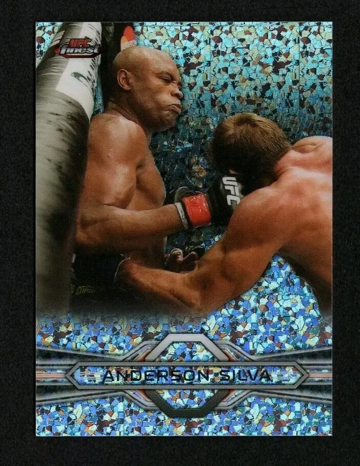 2013 Topps UFC Finest - Sparkle Refractor #46 Anderson Silva
