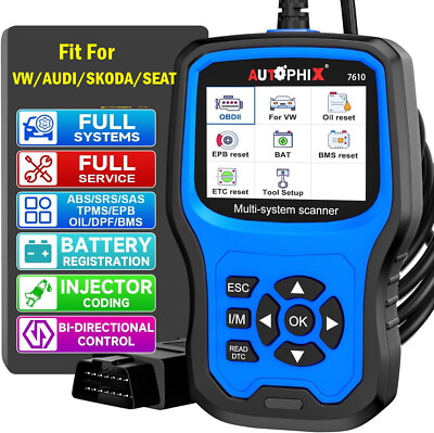 Full Systems Scan Tool OBD2 Diagnostic Scanner Fit for VW Audi