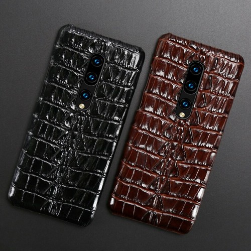 Luxury Leather 3D Crocodile Tail Fin Pattern Case Fo OnePlus 10 8T 7Pro Nord 10 - Picture 2 of 19