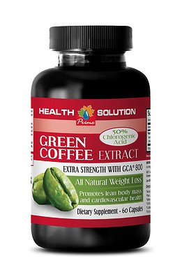 Blocks Fat Formation - Green Coffee GCA 800mg - Raw Green Coffee Beans 1B