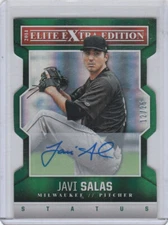 2014 Panini Elite Extra Edition #20 Emerald #12/25 Javi Salas  SSP AUTOGRAPH