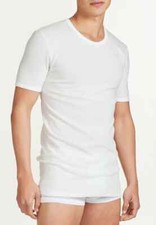 RAGNO 065457 Maglietta Mezza Manica Uomo Lana e Cotone BIANCO