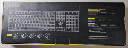 E-Yooso Z-88 RGB Mechanical Gaming Keyboard USB Wired, Customizable RGB Blue - Bild 6 von 10