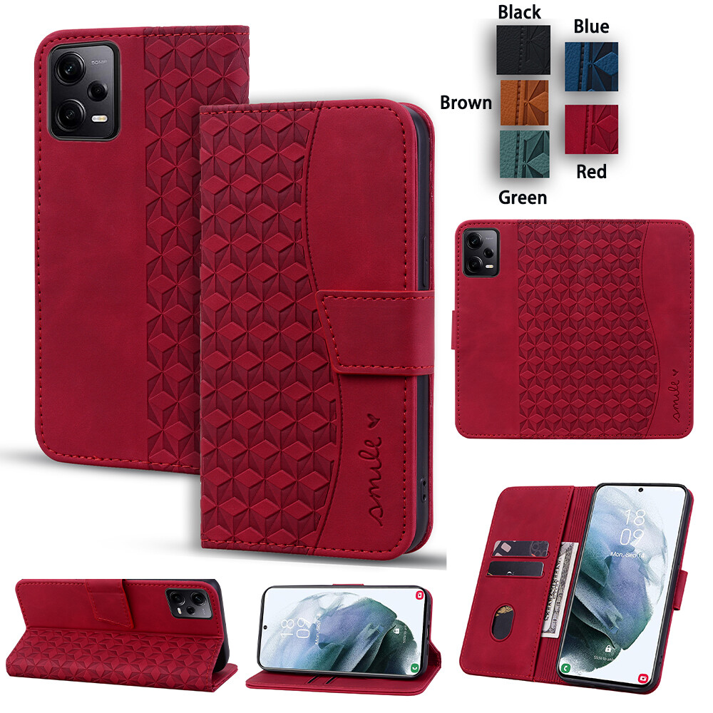 Magnetic Flip Leather Wallet Card Case for Redmi Note 12 11 10 Pro