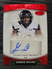 Gerrid Doaks 2021 SAGE ASPIRE RED ROOKIE RC AUTO #ASP-28 MIAMI DOLPHINS!