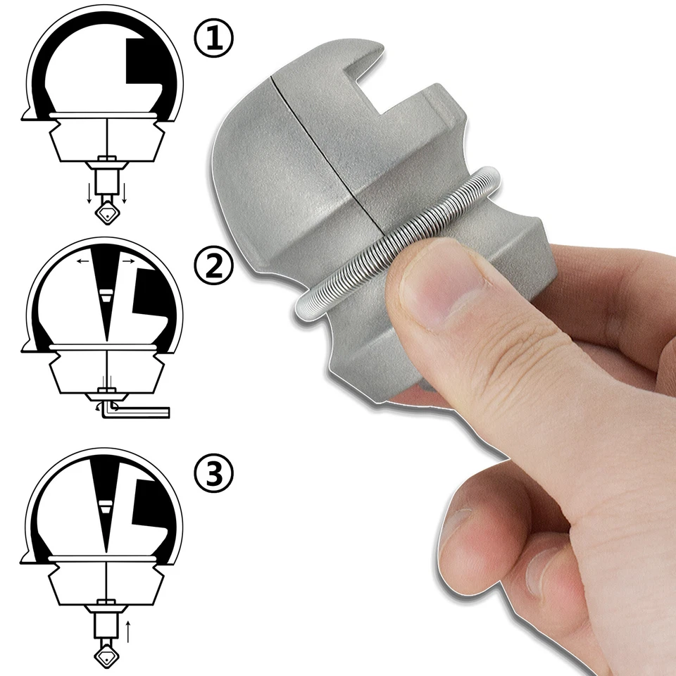 2Inch Ball Trailer Coupler Hitch Lock Insertable Caravan Anti Theft Security - Изображение 3 из 4