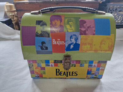 THE BEATLES VANDOR LUNCH BOX DOME TIN TOTE VERY RARE see photos