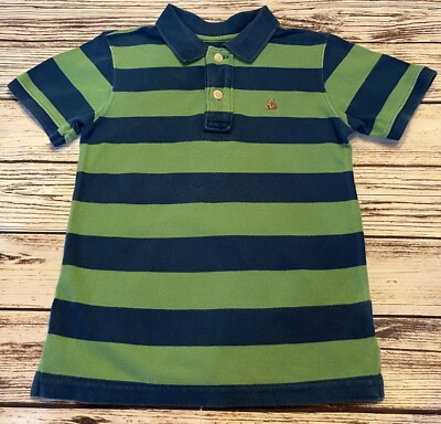 Baby Gap Striped Polo Shirt Boy's 3T Jungle Green Tropical Blue
