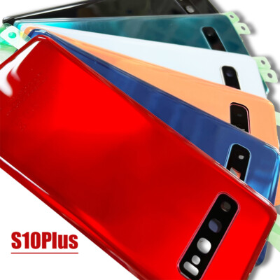 For Samsung Galaxy S10 Plus G975 Battery Back Cover Glass Rear Cover w/Lens