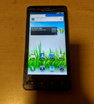 Motorola Milestone X2 - 8GB - Black (Verizon) Fully Functional - See Below