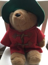 Paddington Plush Teddy Bear by Eden for Macy s 15 Red Coat Green Hat