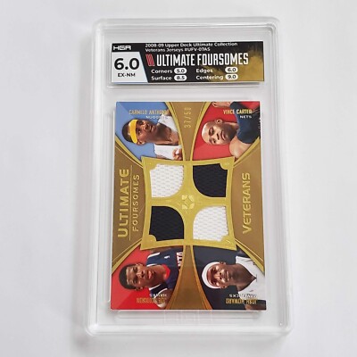 Anthony/Carter/Howard 2008-09 UD Ultimate Collection Veterans Jerseys /50 HGA 6