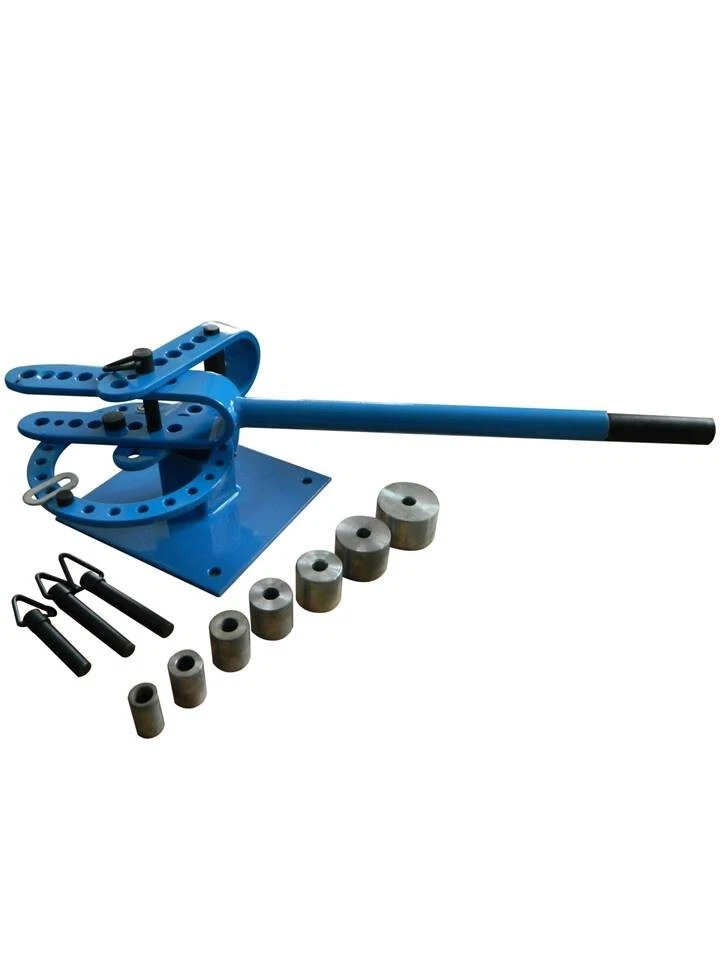 EQUIPEMENT EXPRESS SICOBA CINTREUSE PLIEUSE - PRESSE A CINTRER MANUELLE FER PLAT ET ROND + 7 ADAPTATEURS