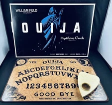 VTG 60's TALKING OUIJA BOARD GAME MYSTIFYING ORACLE PARKER BROS WILLIAM FULD EUC