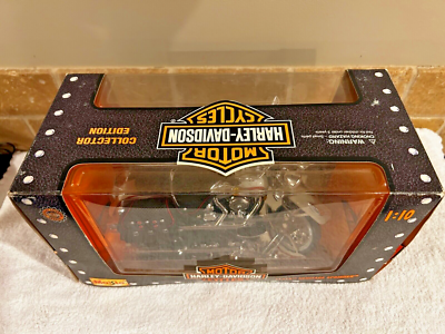 Harley-Davidson FLSTS 1:10 白青 ② Maisto 1997 Maisto Collector Edition 1:10 Harley Davidson FLSTS