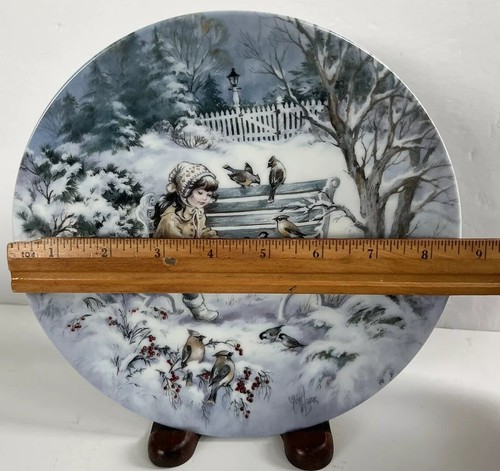 Edwin M Knowles A Season For Song “Silver Serenade” Plate#2126A - Picture 4 of 10
