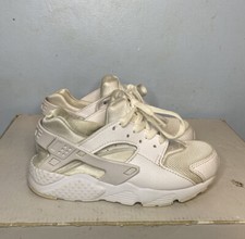 Nike Huarache Run PS 704949-110 White/White Size 12C