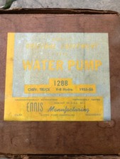 Vintage Mfg. Rebuilt 1955-56 Chevrolet Truck V8 Hydramatic Ennis Water Pump Vintage Mfg. Rebuilt 1955-56 Chevrolet Truck V8 Hydramatic Ennis Water Pump