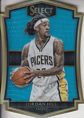 2015-16 Select Premier Prizms Light Blue Die Cut Card #175 Jordan Hill /199 
