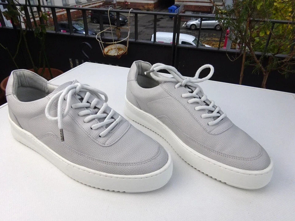 FILLING PIECES Damen Schuhe Sneaker Leder Grau Portugal Gr.40 Neuw - Bild 2 von 4