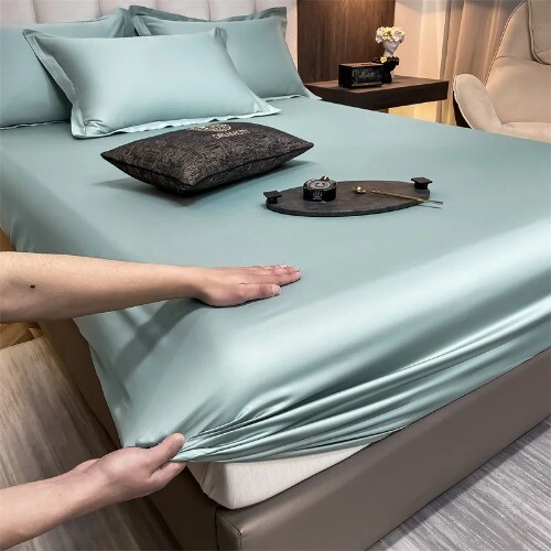 Luxury Egyptian Cotton Fitted Bed Sheet with Elastic Bands 400TC Mattress Cover - Picture 29 of 42