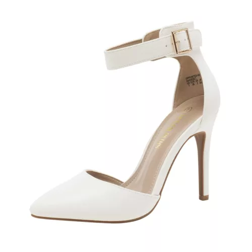 Women's Pointed Toe Ankle Strap High Heel Stiletto Wedding Party Pumps Shoes - Picture 29 of 32