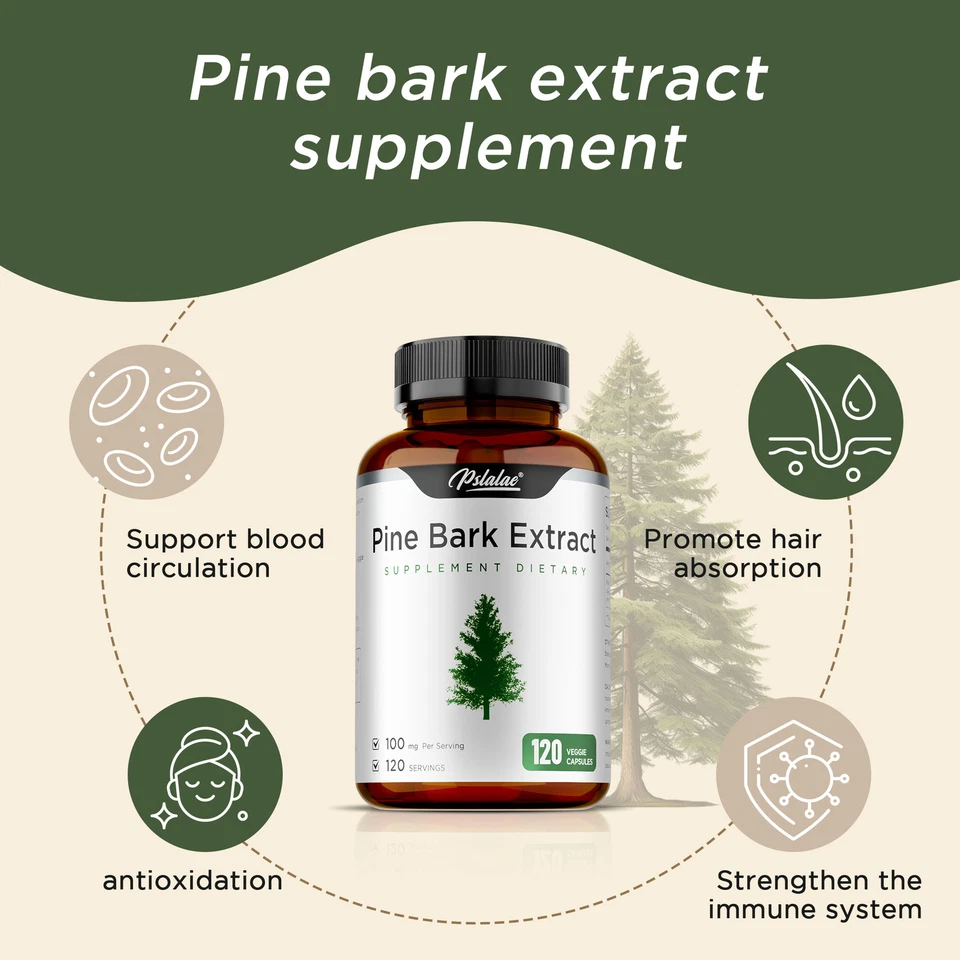 Kiefernrindenextrakt -Antioxidans,Anti-Aging,Herz-Kreislauf- Und Immungesundheit - Bild 4 von 4