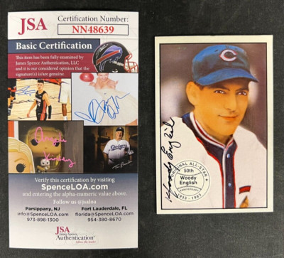 Woody English Signed 1983 BLC All-Star #24 JSA Certified MLB Chicago Cubs AUTO!
