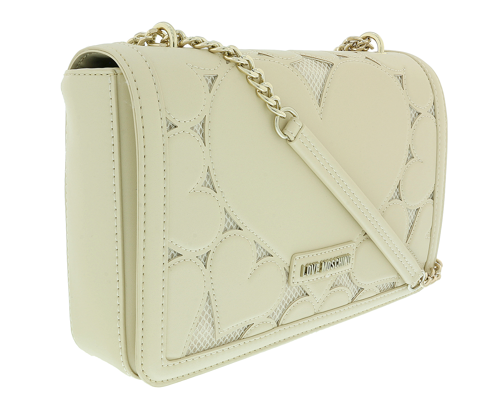cream moschino bag