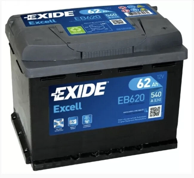 Exide EB620 FITS VW Polo 1.4 Petrol 53 TYPE 027