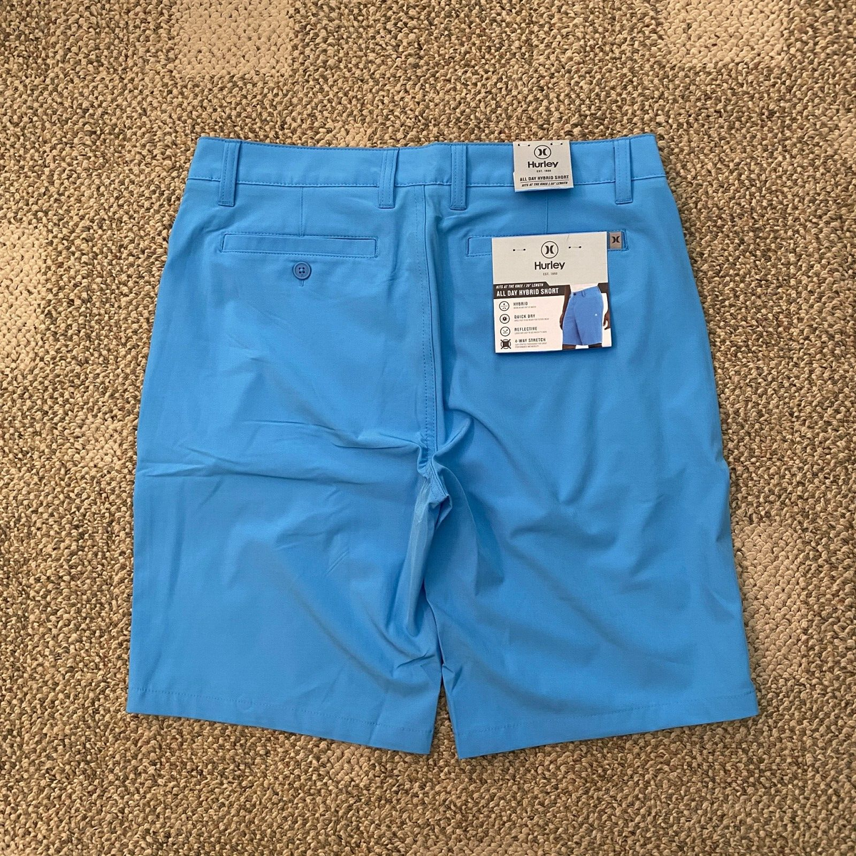 Hurley Shorts All Day Hybrid Quick Dry Stretch Bliss Sky Blue