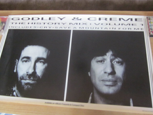 Godley & Creme 1985 The History Mix Volume #1  Promo Poster 10cc Doctor Father