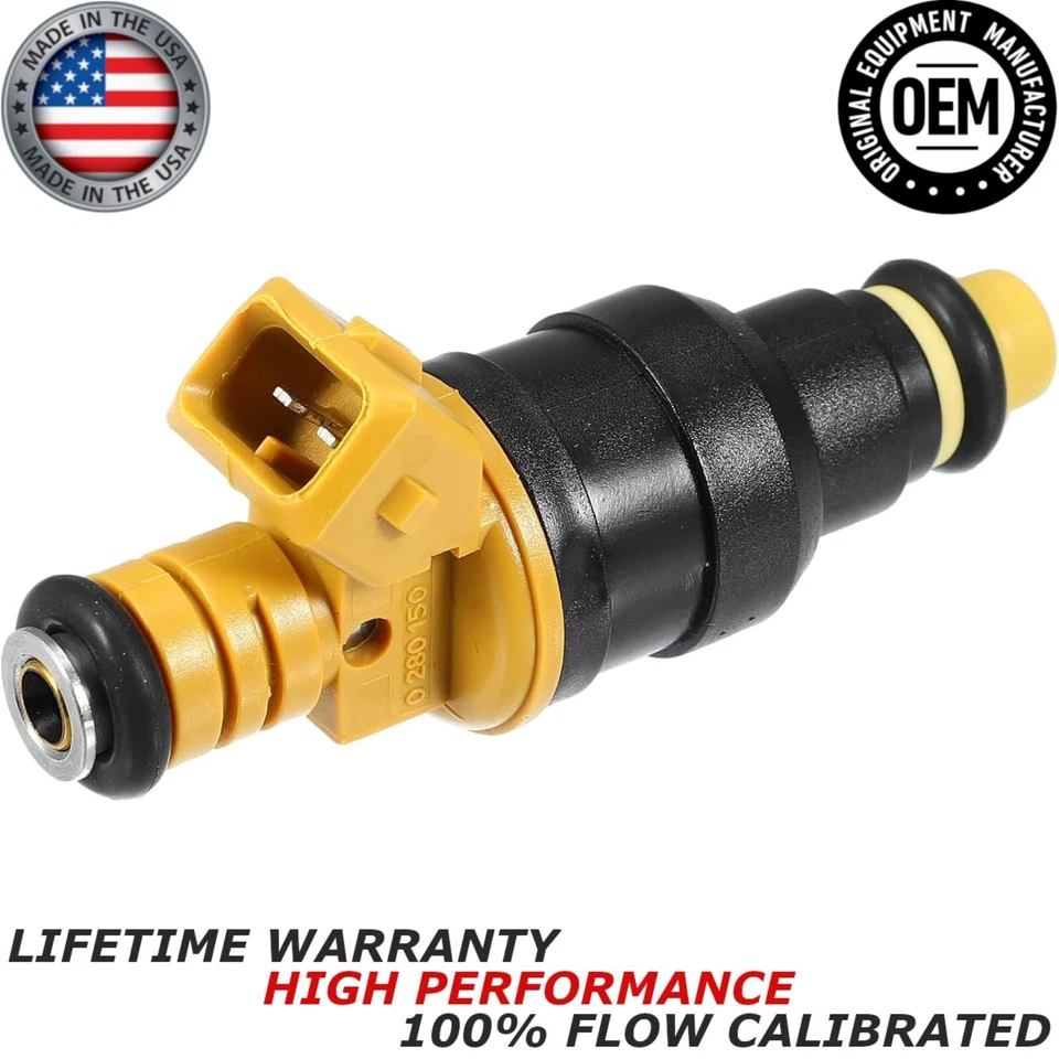 x8 GENUINE Bosch Fuel Injectors for 1988-1996 Ford F-150 5.8L V8 #0280150718 - Image 2 of 4