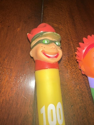 VINTAGE POOL DIVING STICKS SET OF 4 NICKELODEON ROCKET POWER W/POINTS Rubber T3 - Picture 11 of 15
