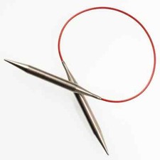 ChiaoGoo 32 Inch Red Lace Stainless Steel Circular Knitting Needles Tip Sizes U