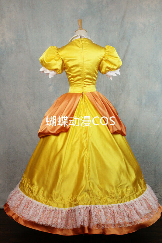 Super Smash Bros. Ultimate Princess Daisy Dress Ball Gown Cosplay Costume  C018 | eBay
