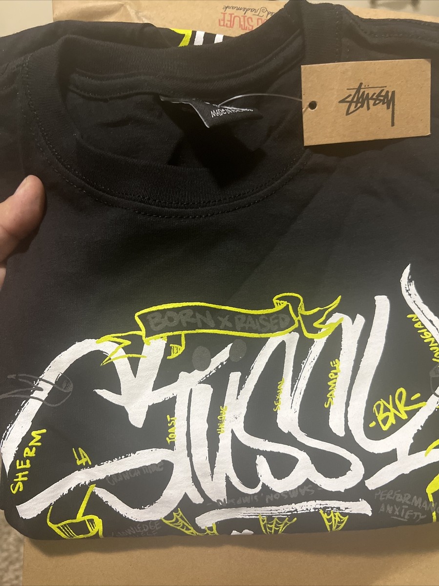 ★23AW★STUSSY & BORN X RAISED HANDSTYLES TEE Buy Stussy x Born X Raised Handstyles Tee 'Black' - 3903853