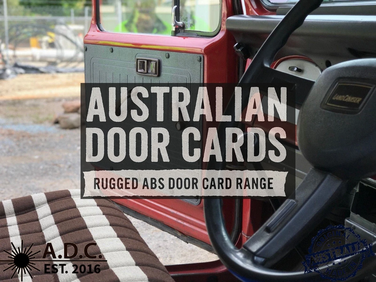 Grey ABS Waterproof Door Cards Fits Toyota Landcruiser 40 Series