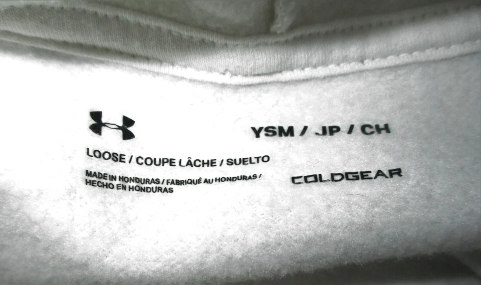 Sudadera con Capucha Pullover Blanco UNDER ARMOUR para Niño Talla YSM/JP/Ch Foto 4 de 4