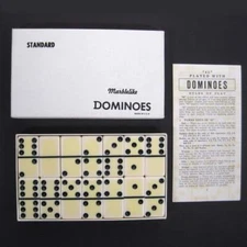 Vintage Puremco Marblelike 616 Dominoes Double 6 Set of 28