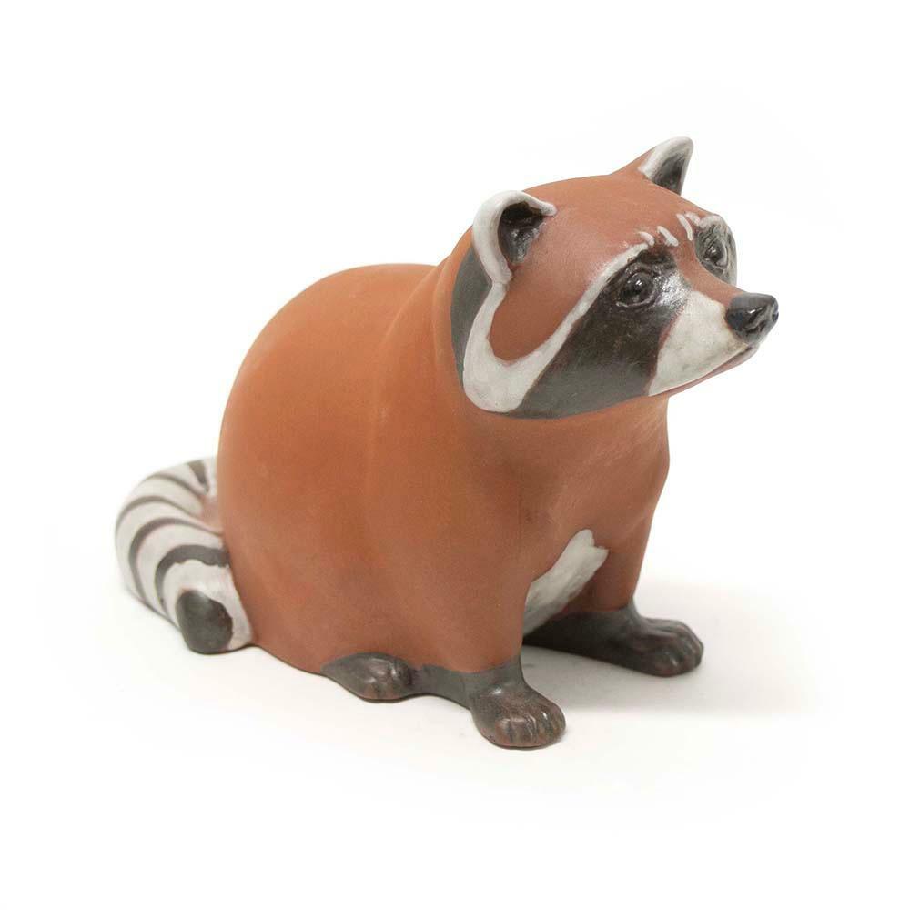 Chester Nicodemus Studio art Pottery Ceramic Racoon Figurine