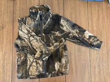 Columbia Camouflage Fleece Full Zip Jacket Kids Size 4/5 Zipped Pockets
