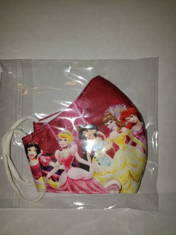 Disney Princesses Face Cover Kids One Size Fits Most Washable Reusable USASeller - Image 2 of 2