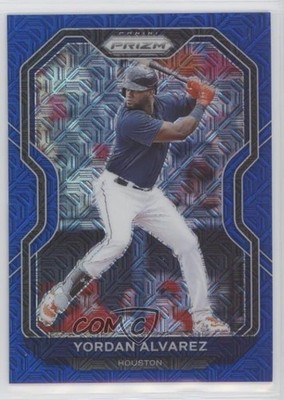 2021 Panini Prizm Tier III Blue Mojo Prizm 24/199 Yordan Alvarez #224 a7t