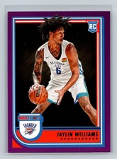 2022 Hoops #269 Jaylin Williams   Purple RC Oklahoma City Thunder