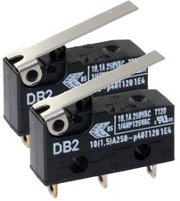 2X Cherry DB2CA1LB Micro Switch Hinge Lever SPDT 10.1A 250V No.59K9990