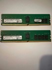 New Listing2x Micron 16GB DDR4-2933 ECC Registered RDIMM PC4-2933Y 2Rx8 Server RAM MTA18AS